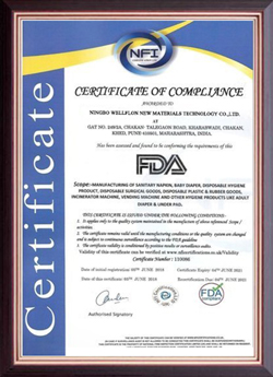 FDA Certificate